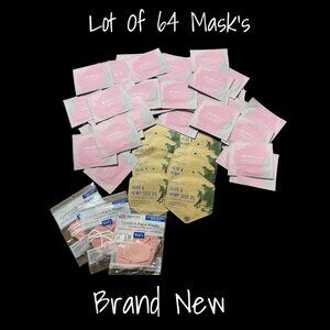 Hydrating Face & Lip Mask - Seed Spa Life Soon Sealed Lot of 64 - New